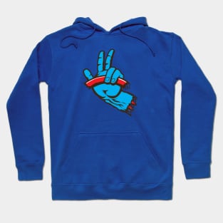 Cruz-In Wave (Blue and Red - Dark) Hoodie